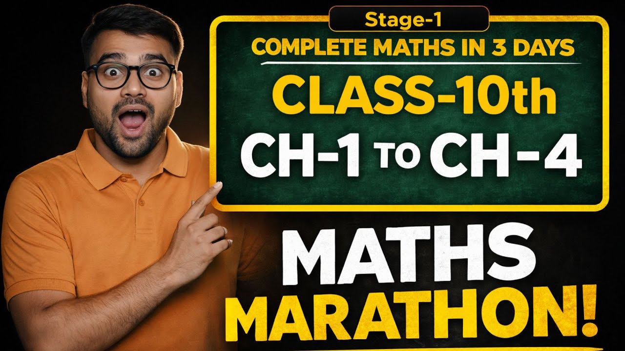 chapter 1 to 4 | Mission 100/100 Maths 🎯|class 10th maths |complete maths in 3 days |board 2026 |