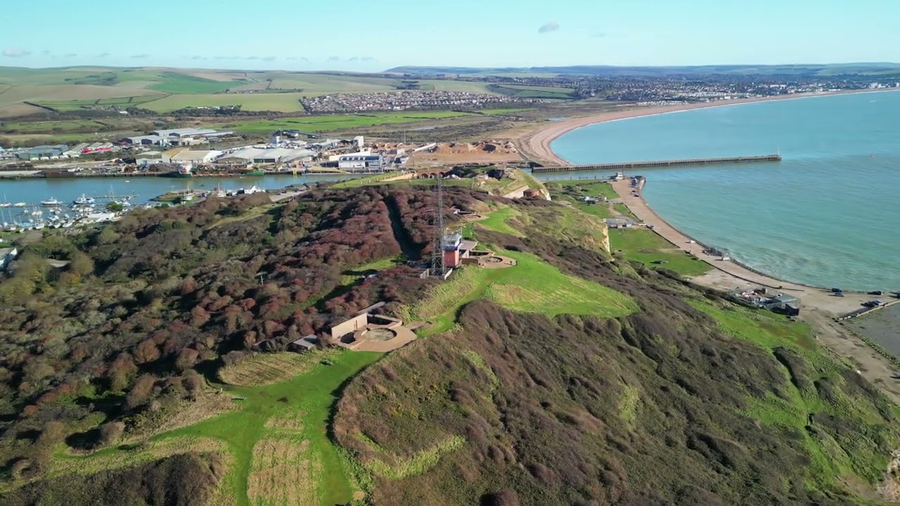 Newhaven town, Castle Hill and Harbour #explore #drone