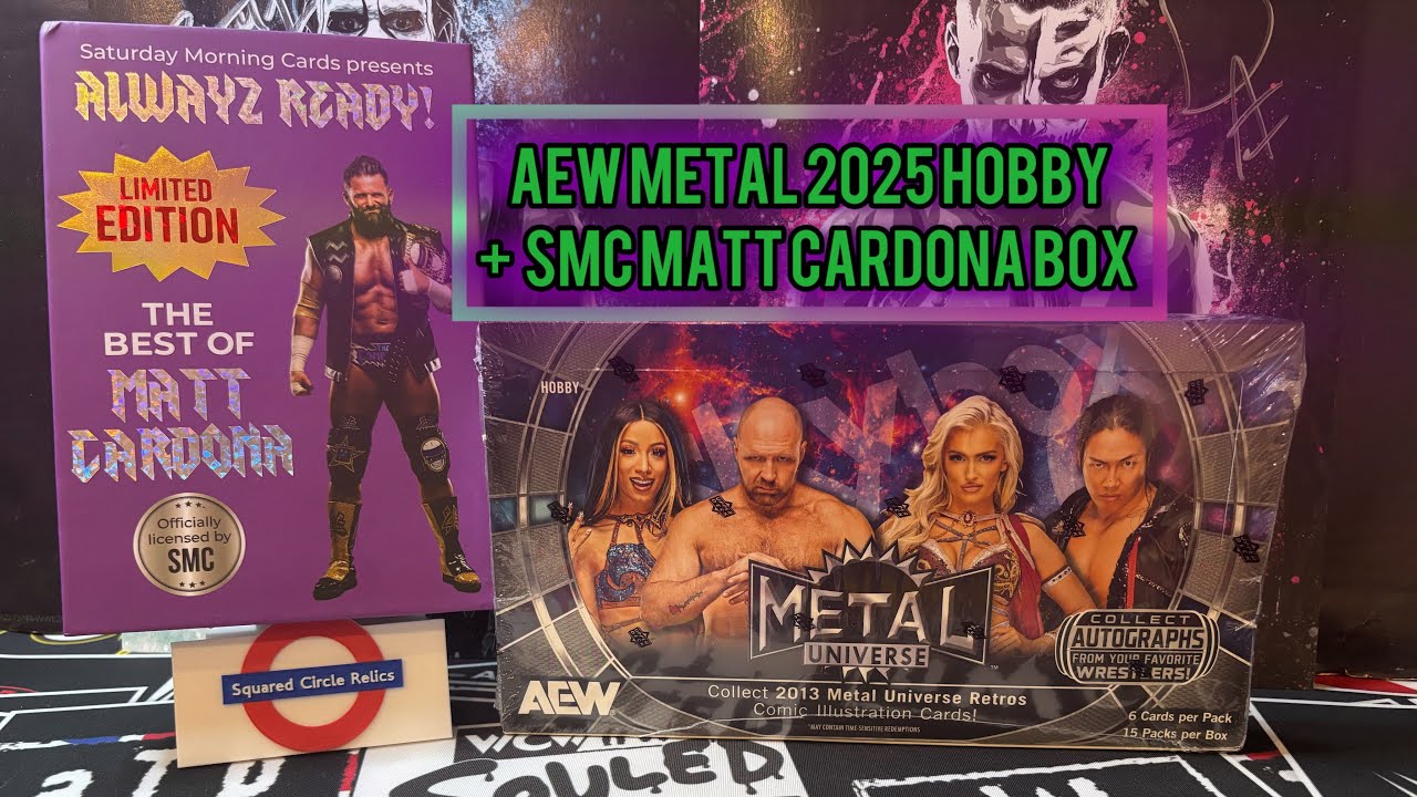 Opening AEW Upper Deck Skybox Metal Universe 2025 Hobby box + SMC Matt Cardona Box! 