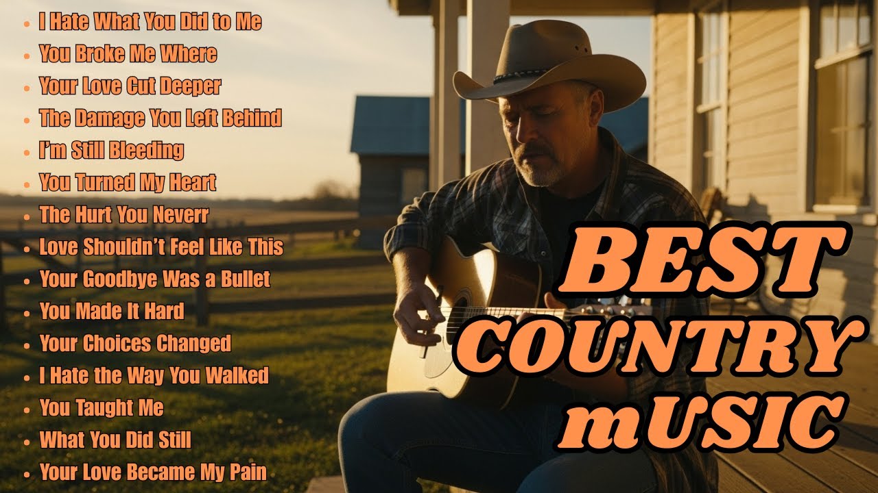 Country Music, the best country songs collection, 90s love song, heart brake songs