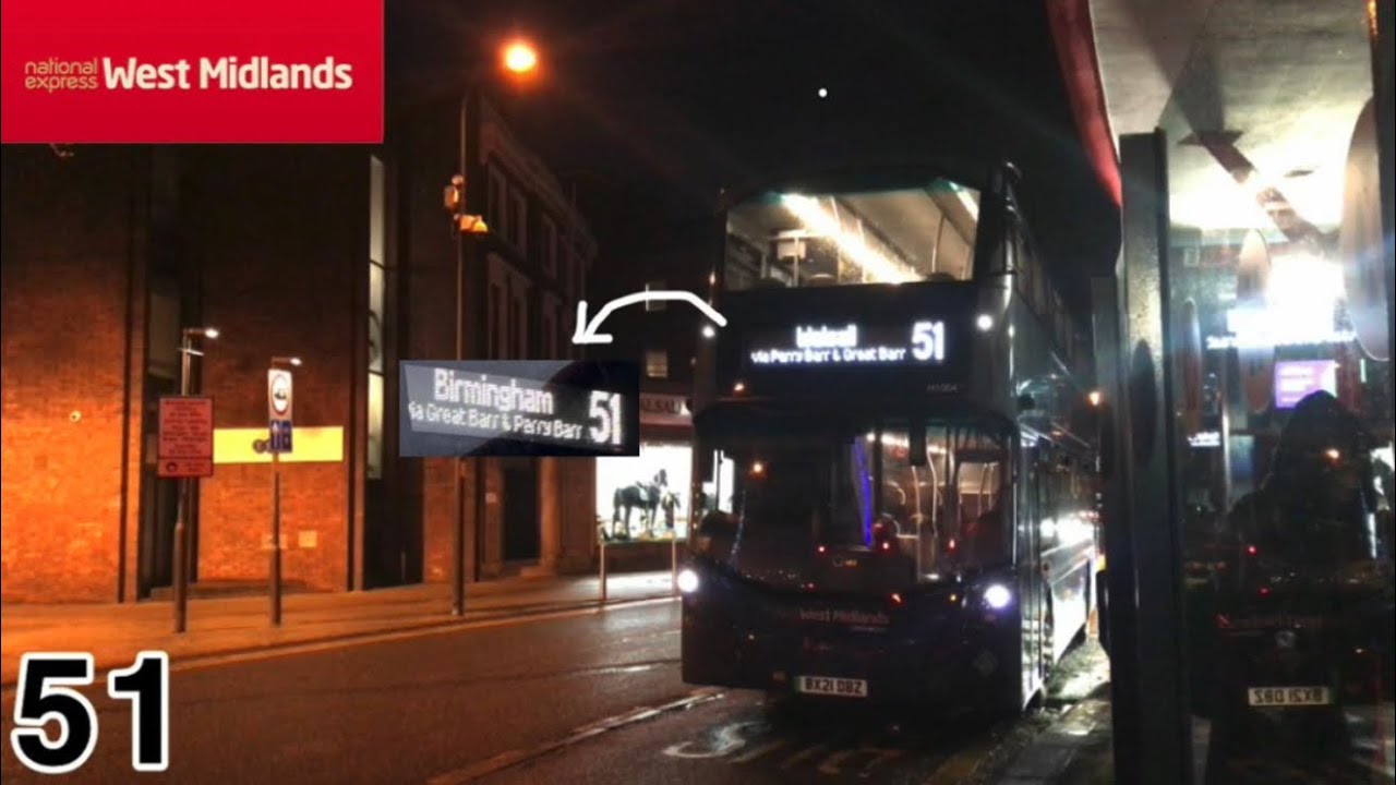 [hydrogen bus]National Express West Midlands Route 51 Walsall➡️Birmingham Original Speed Fragment