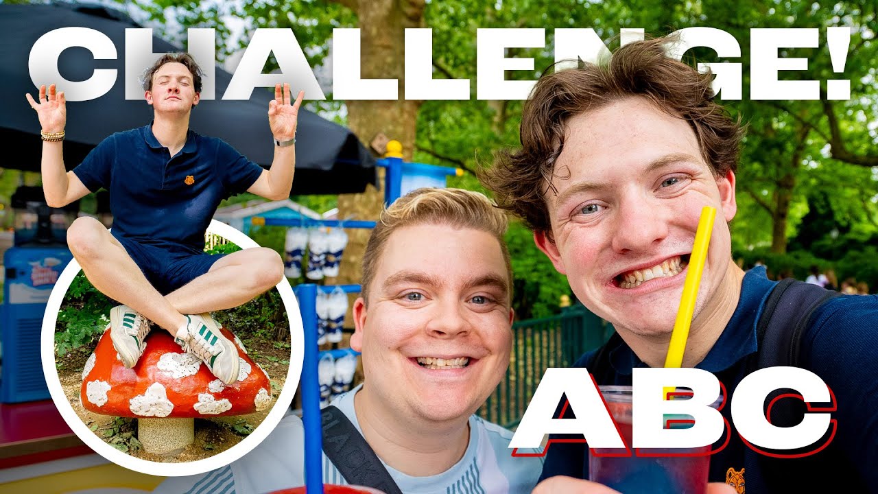 WIJ DOEN DE ABC-CHALLENGE IN DE EFTELING! 🤣 | Bart Baan