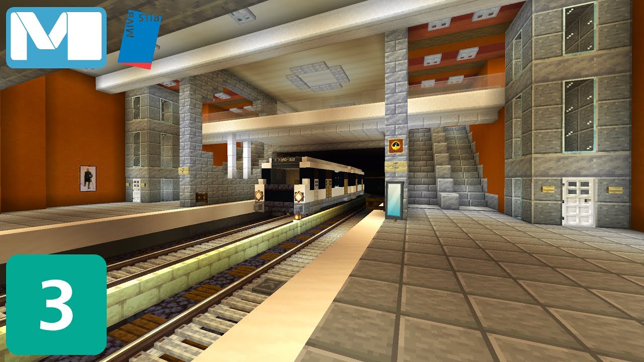 Le métro de Bruxelles dans MC / Brussels subway in MC : Ligne 3 (create mod)