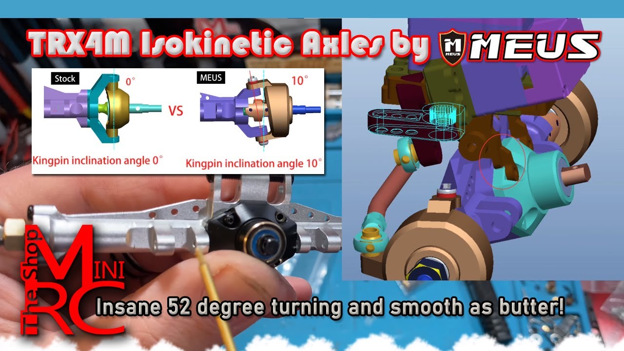 TRX4M Meus Isokinetic Axles! 52 Degrees of SMOOTH Turning