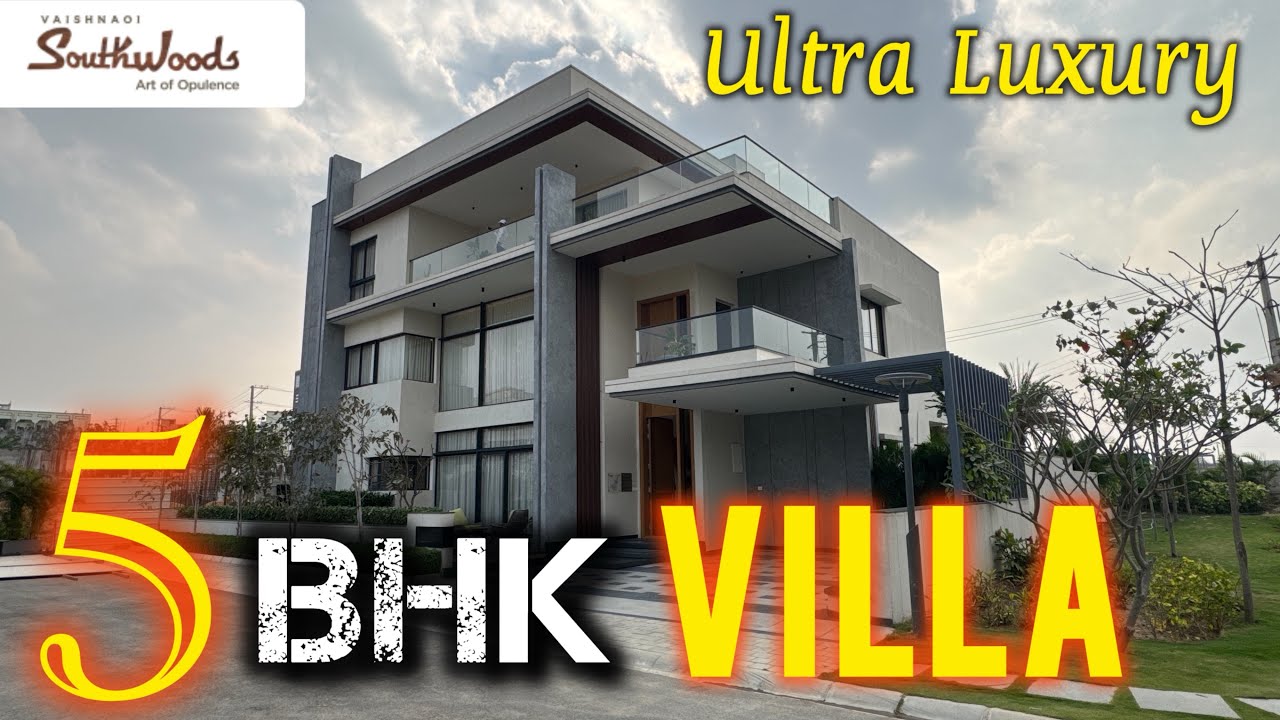 Ультра Роскошная 5-комнатная Триплекс Вилла на Продажу Шамшабад | Вайшнаой Саутвудс Виллы