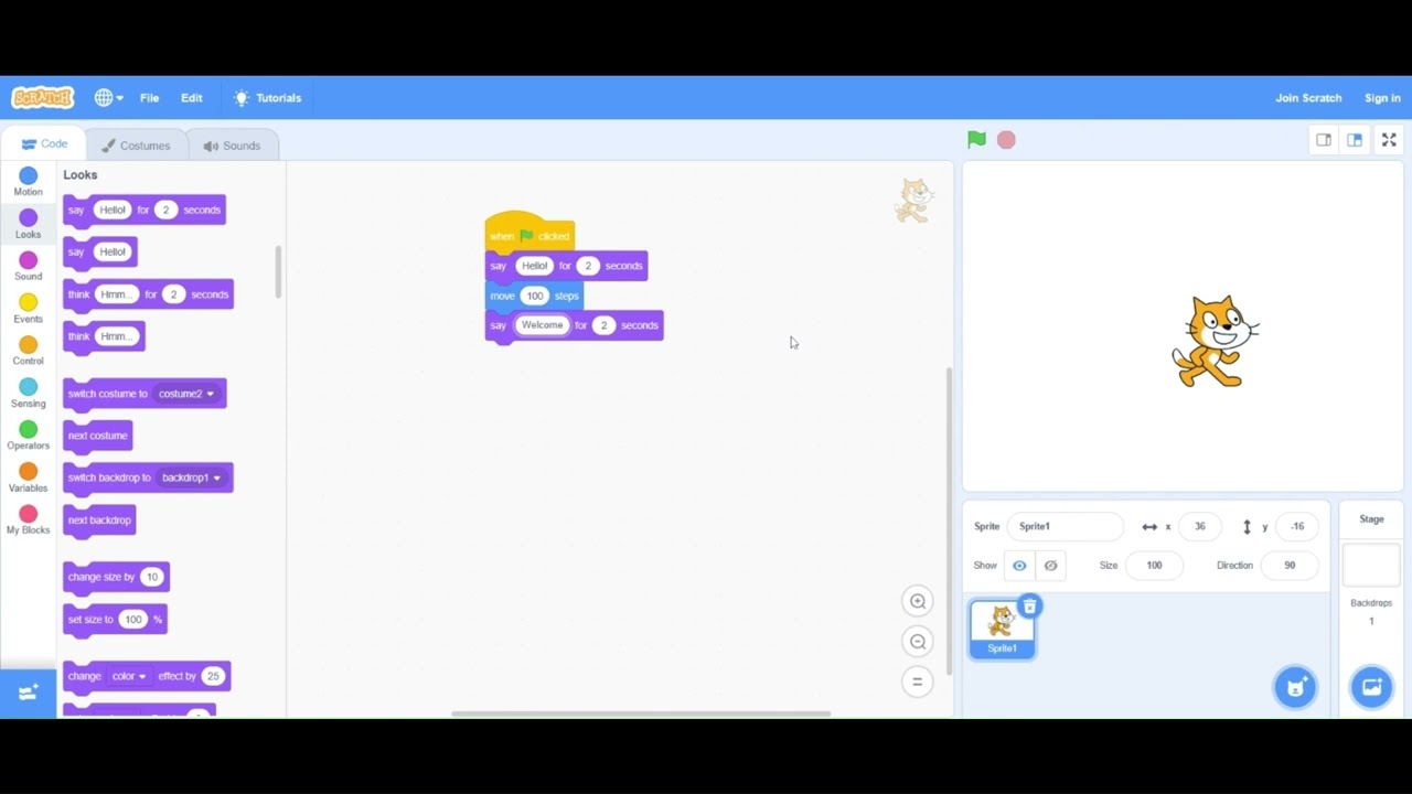 Scratch Programming for Kids Course Demo | For school students: Mentormatics.com