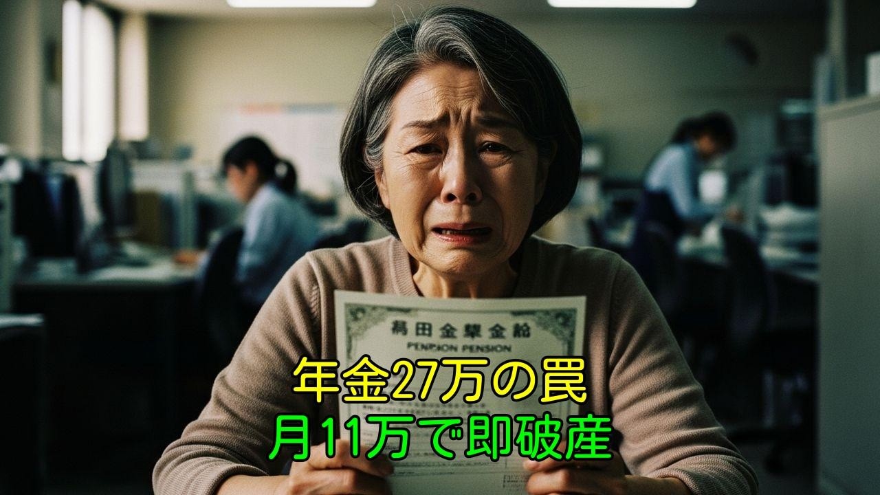 「年金27万で安泰」の嘘。夫の死後、月11万の絶望。69歳妻が堕ちた地獄