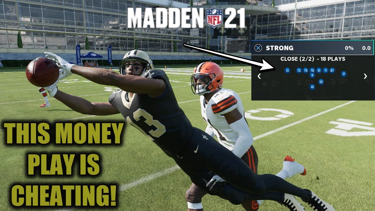 THIS MONEY PLAY IS CHEATING! STRONG CLOSE OFFENSIVE SCHEME IS UNSTOPPABLE IN MADDEN 21!