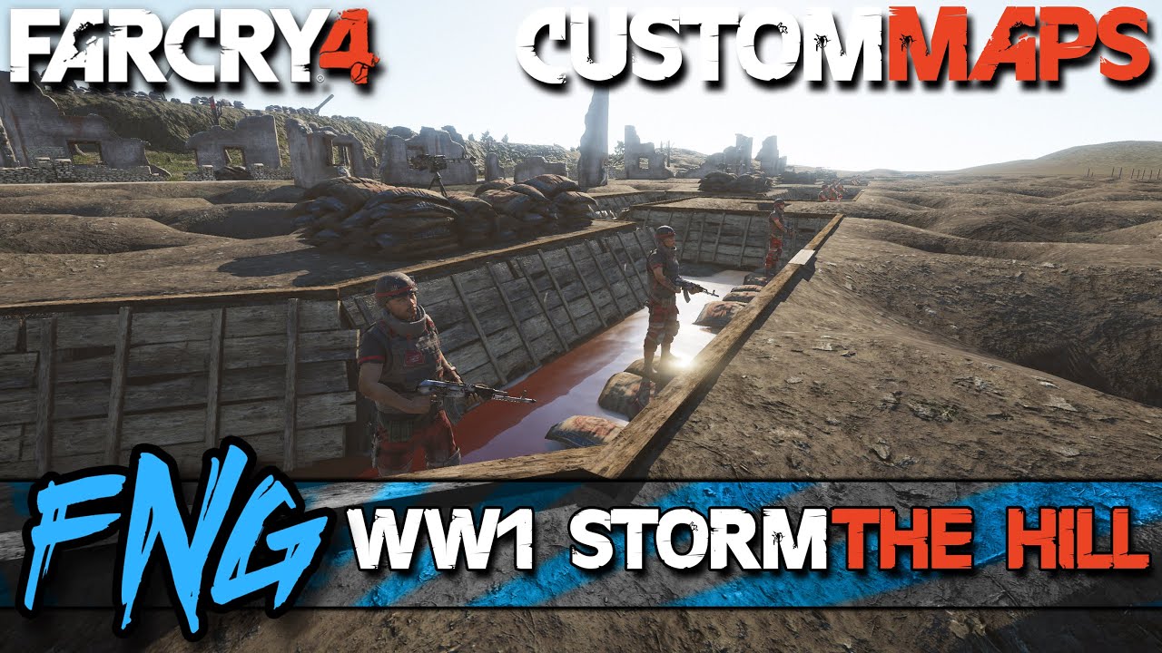 Far Cry 4 Custom Map #040 - WW1 Storm The Hill By azulluna