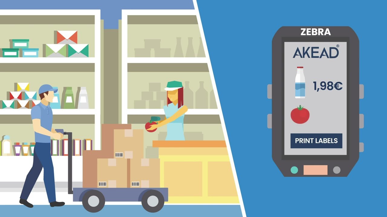 Efficient Store and Warehouse Management with AKEAD Woper Handheld Terminal Software!