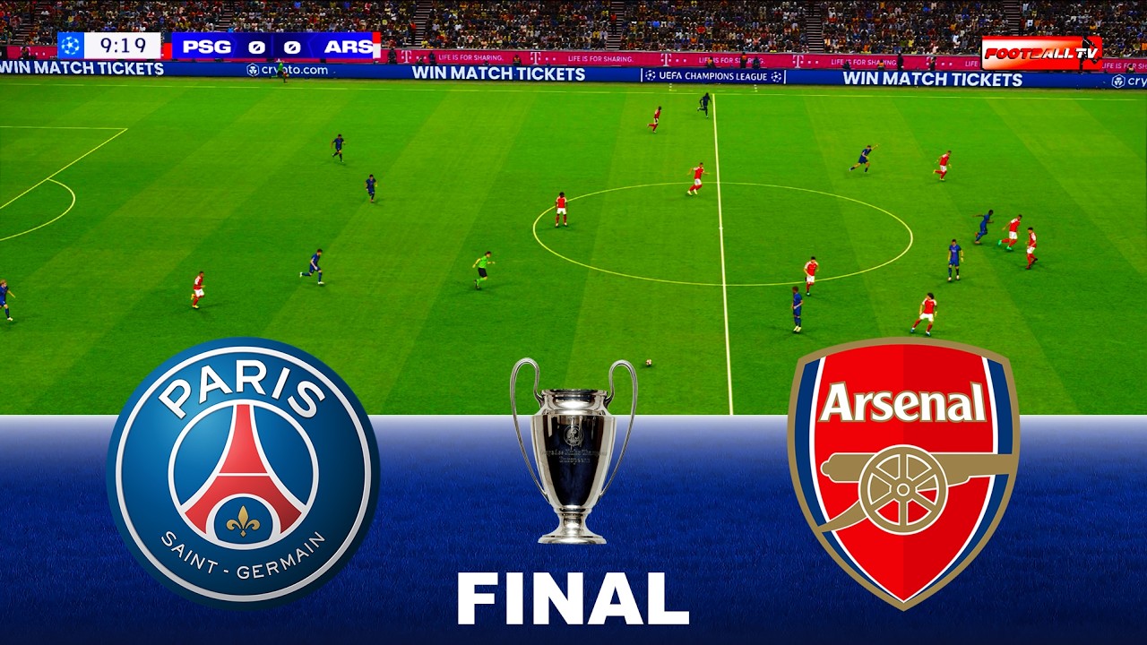 PSG vs ARSENAL - UEFA Champions League 2026 Final | Ft. Dembele Saka | Pes 21 Gameplay Simulation