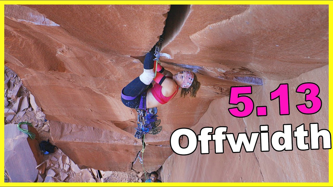 Climbing MOST NOTORIOUS Offwidth In A New Style, TradPrincess, BellyFull of Bad Berries