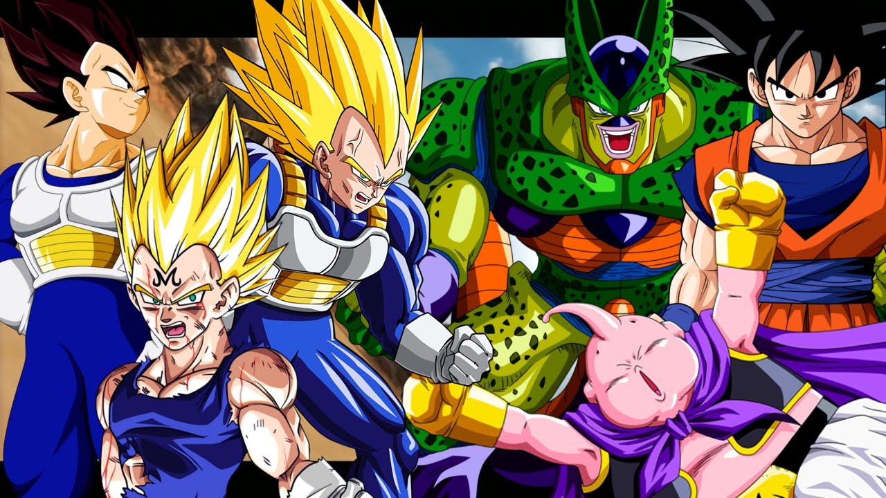 DBZ Ultimate Tenkaichi - Vegeta vs Goku, Cell & Buu