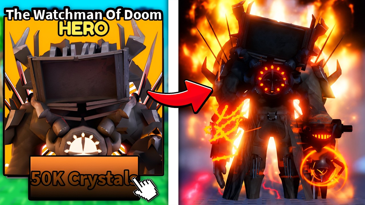 Я НАКОНЕЦ-ТО разблокировал ГЕРОЯ WATCHMAN OF DOOM в Slap Tower Defense..