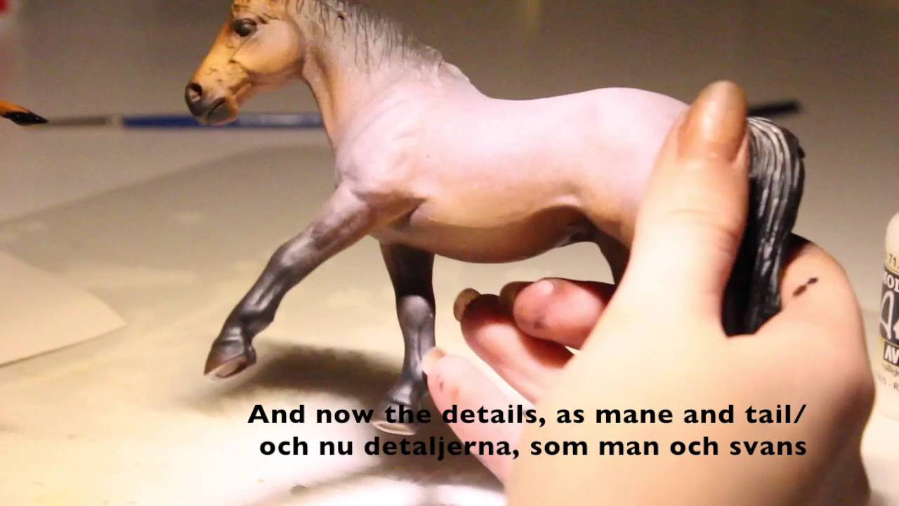 Model Horse painting | painting a bay roan!