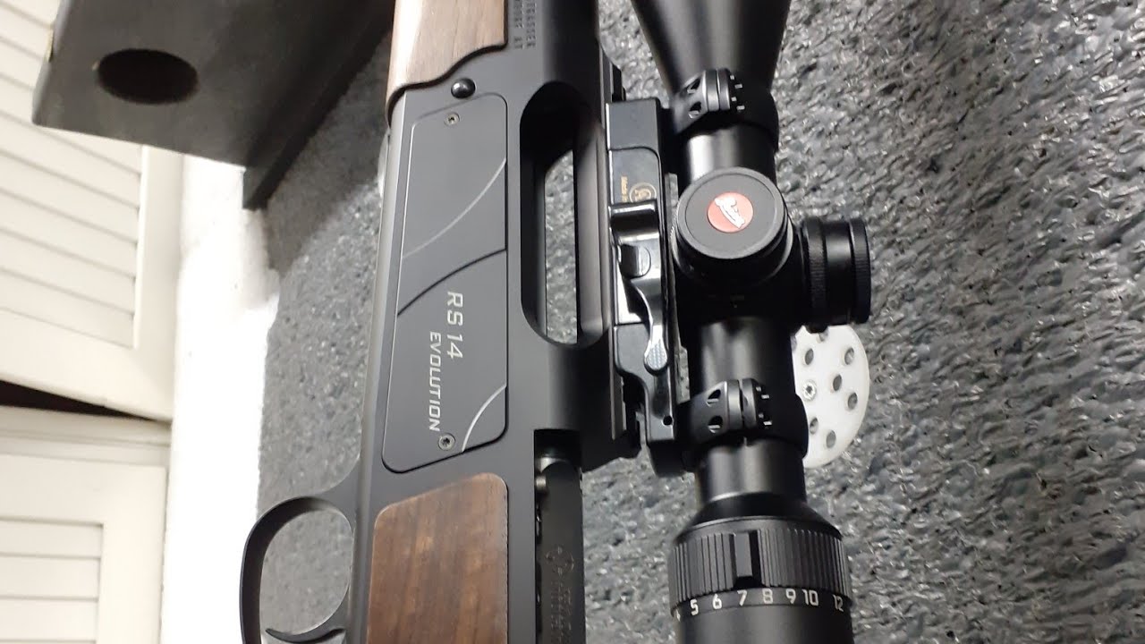 Attacco CONTESSA simple black , carabina STRASSER RS14 300 WM  con ottica LEICA FORTIS