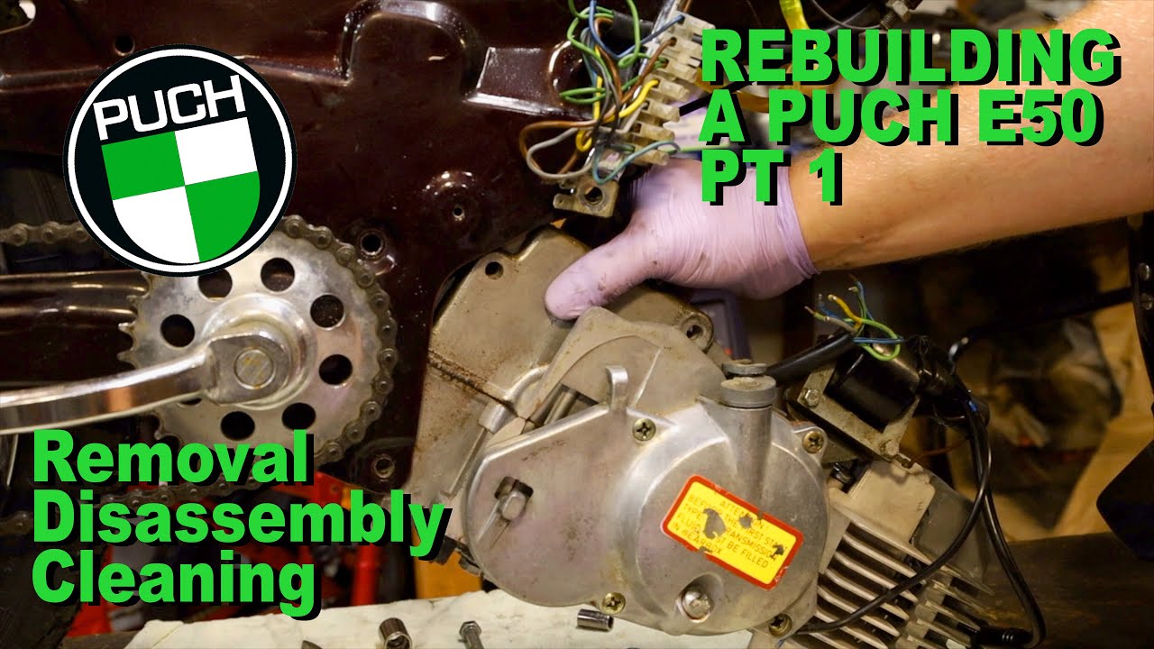Как перебрать двигатель мопеда Puch E50, часть 1