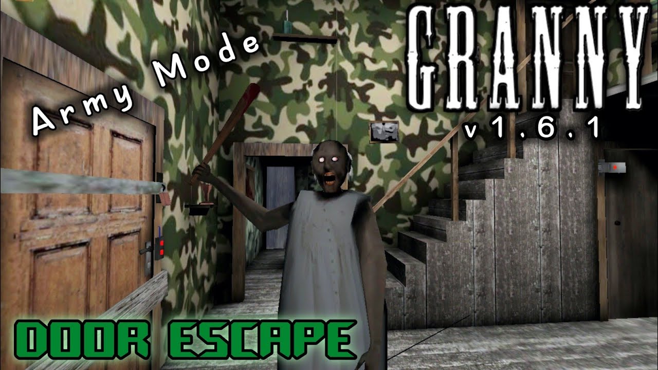 Granny Army Mode v1.6.1 Full Gameplay Door Escape #granny