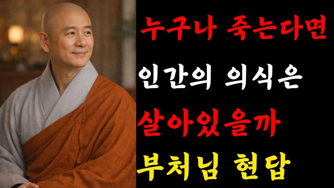 누구나 죽지만 의식은 살아있을까 부처님의 현답 | 불교 | 부처님말씀 | 스님말씀 | 인생명언 | 평온한 삶|