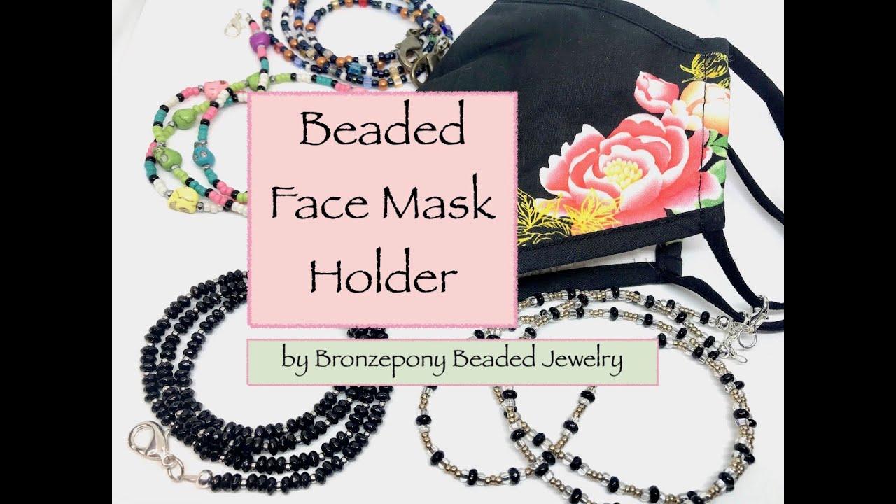 Beaded Face Mask Holder