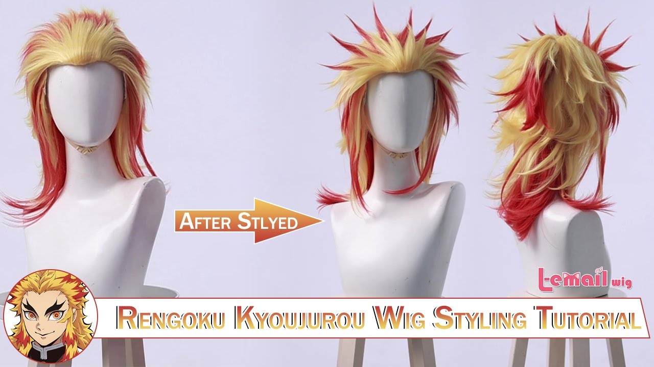 Rengoku Kyoujurou Wig Styling Tutorial｜Lemail Wig