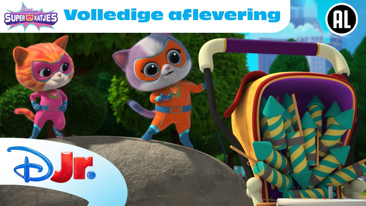 🎆 Vuurwerk Angst | Super Katjes | Volledige Aflevering | Disney Junior België-Nederland
