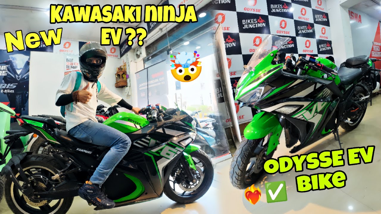 All new ODYSSE  Ev bike || Kawasaki ninja look || range 130km 😯 || Details & price 🔥 #automobile