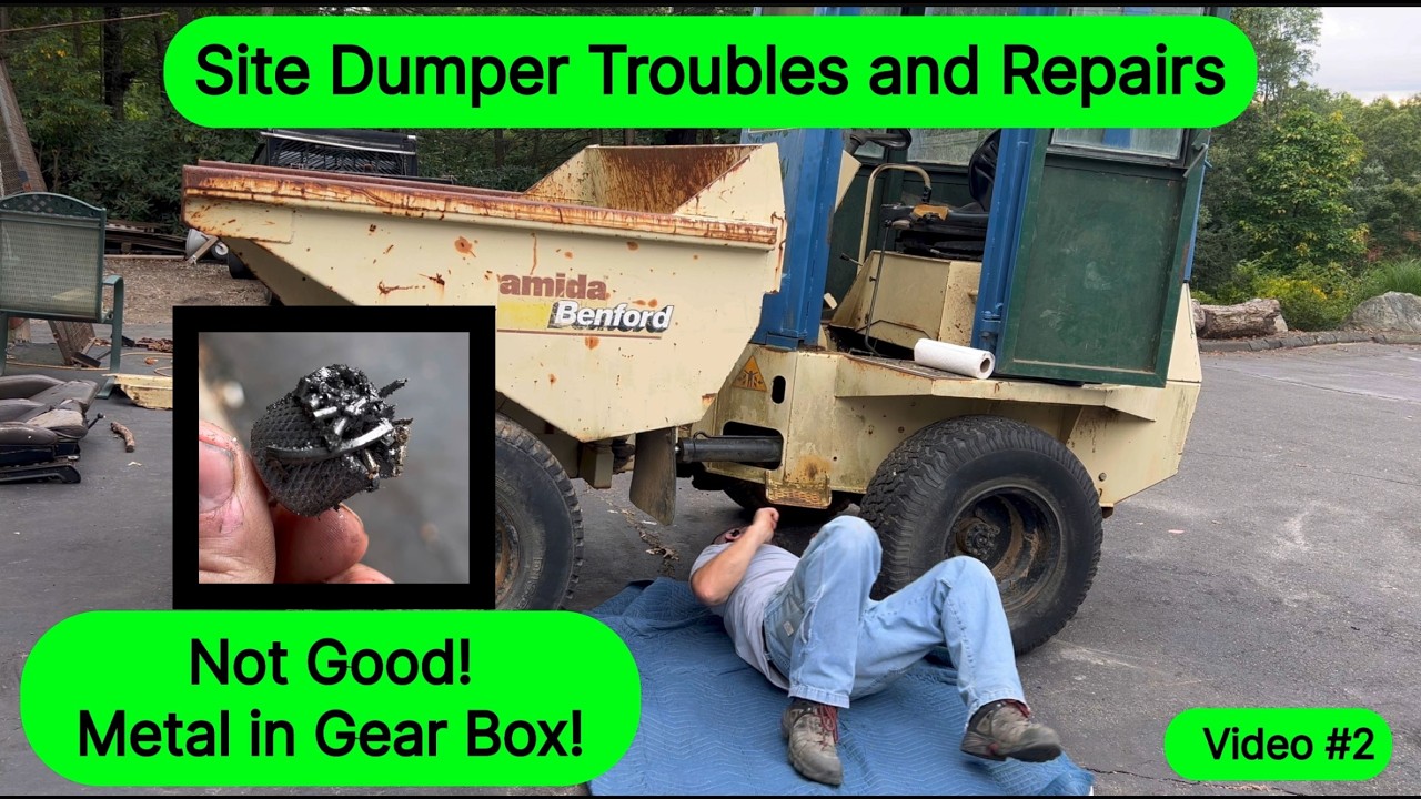Benford 32D Site Dumper Repair: Gear Noise, Fluid Change, Metal Shavings