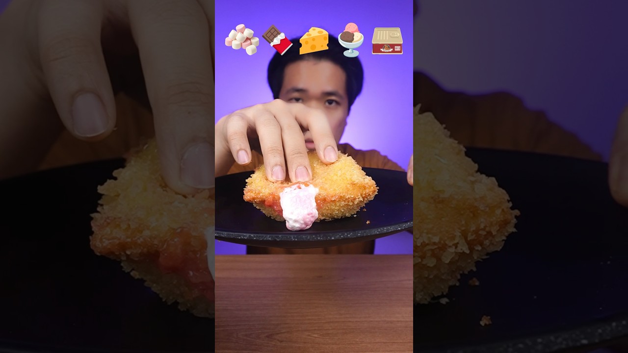 MAKAN ROTI GORENG BERBAGAI ISI SESUAI EMOJI
