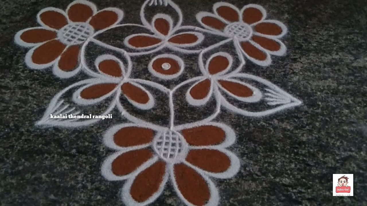 Aadi velli pooja kolam aadi 18 flower designs rangoli padi kolam@kaalaithendralrangoli