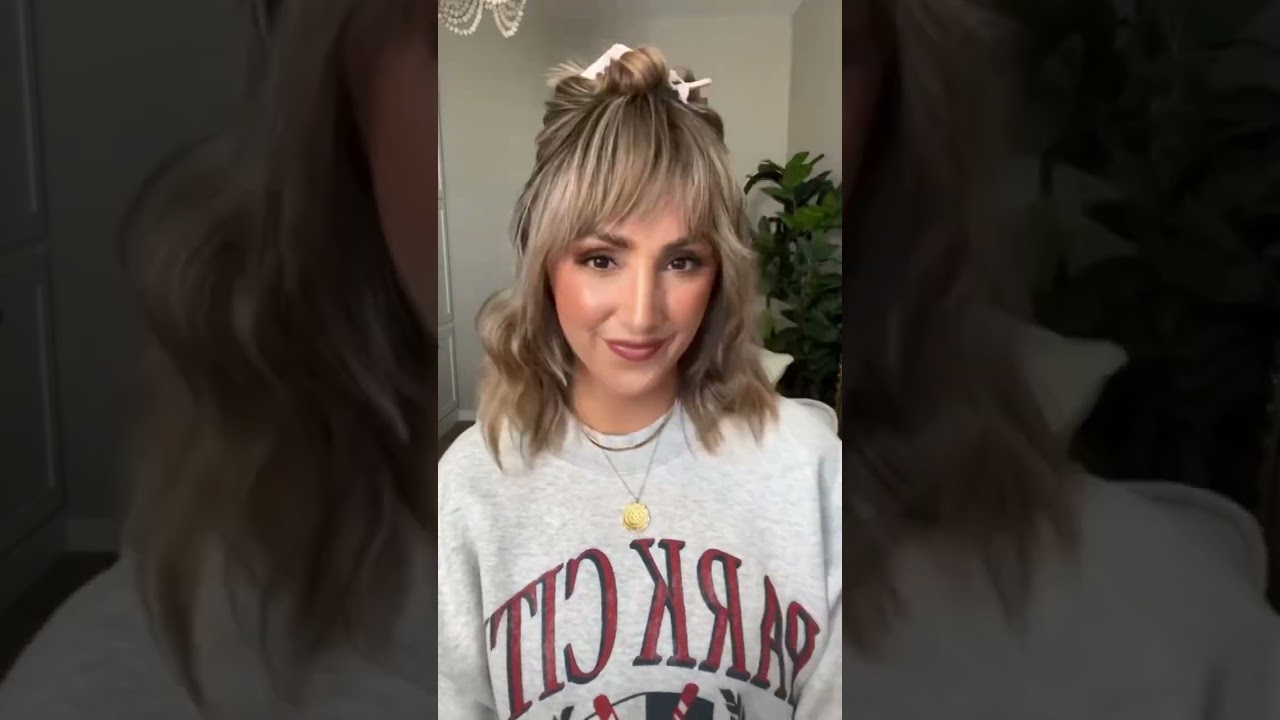 Styling my medium length shag haircut!