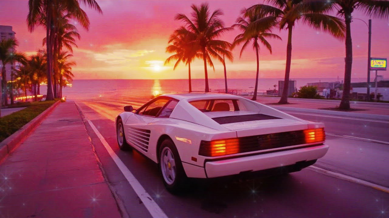 🎵 1H Glam Synthwave Mix 🌴| #17 It's July 1986 ... He kept their diner receipt from that night.
