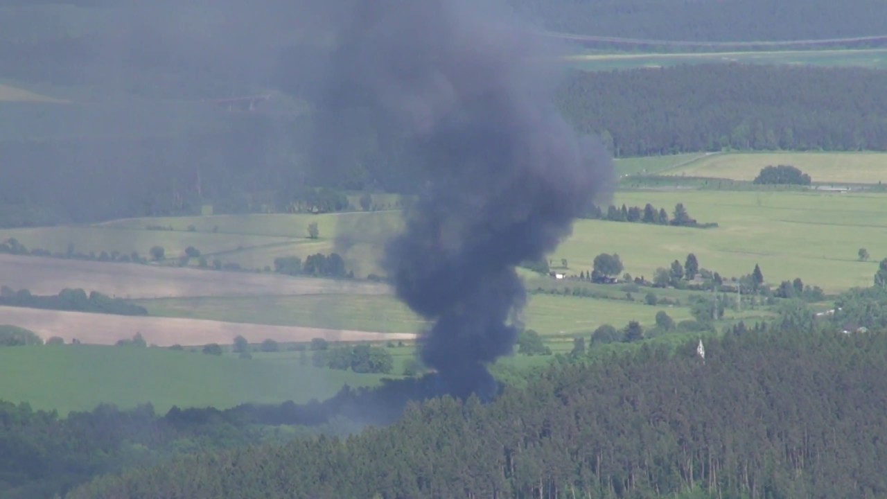 Feuer Ilmenau - Großbrand in Langewiesener Recyclingfirma Remondis