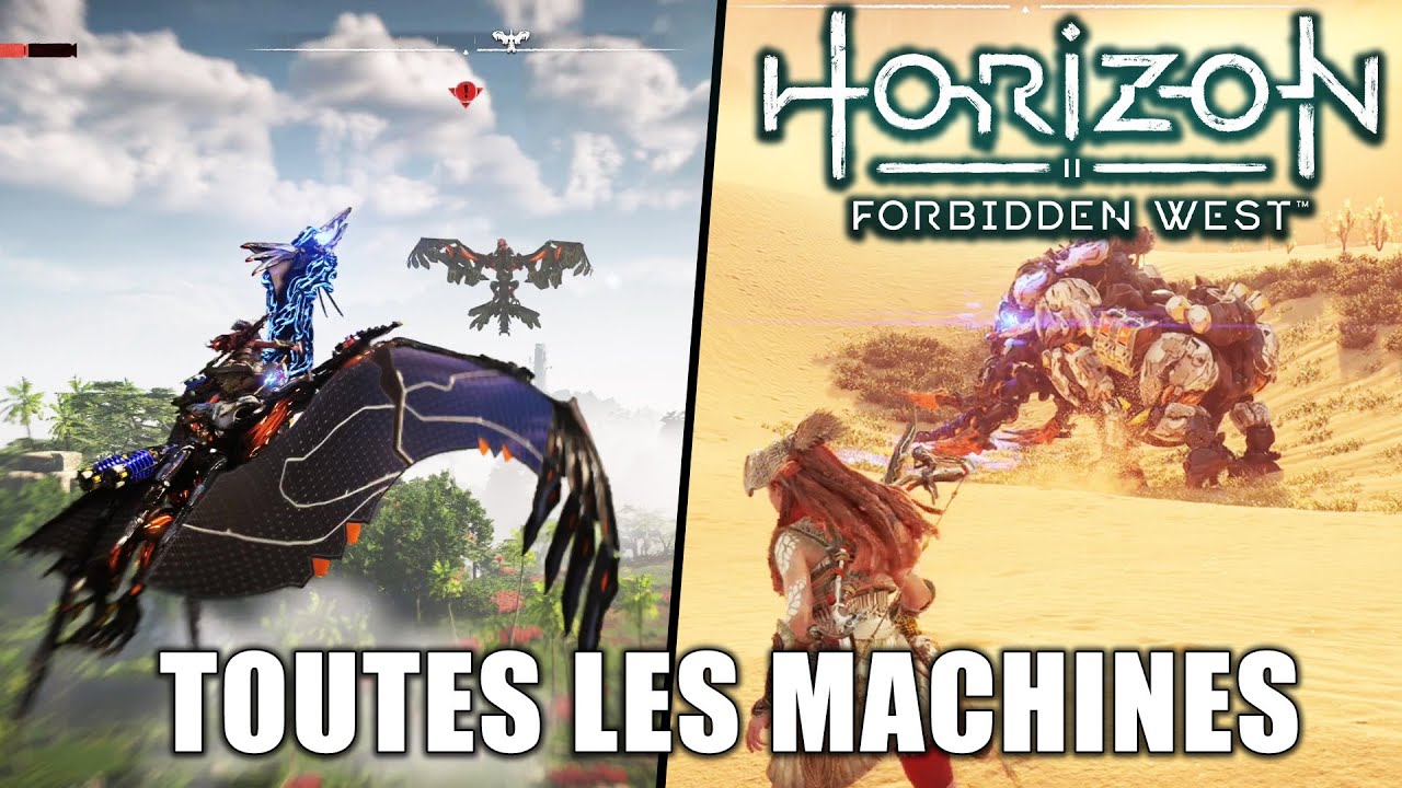 HORIZON FORBIDDEN WEST - Toutes les MACHINES du jeu (Emplacements & Scans)