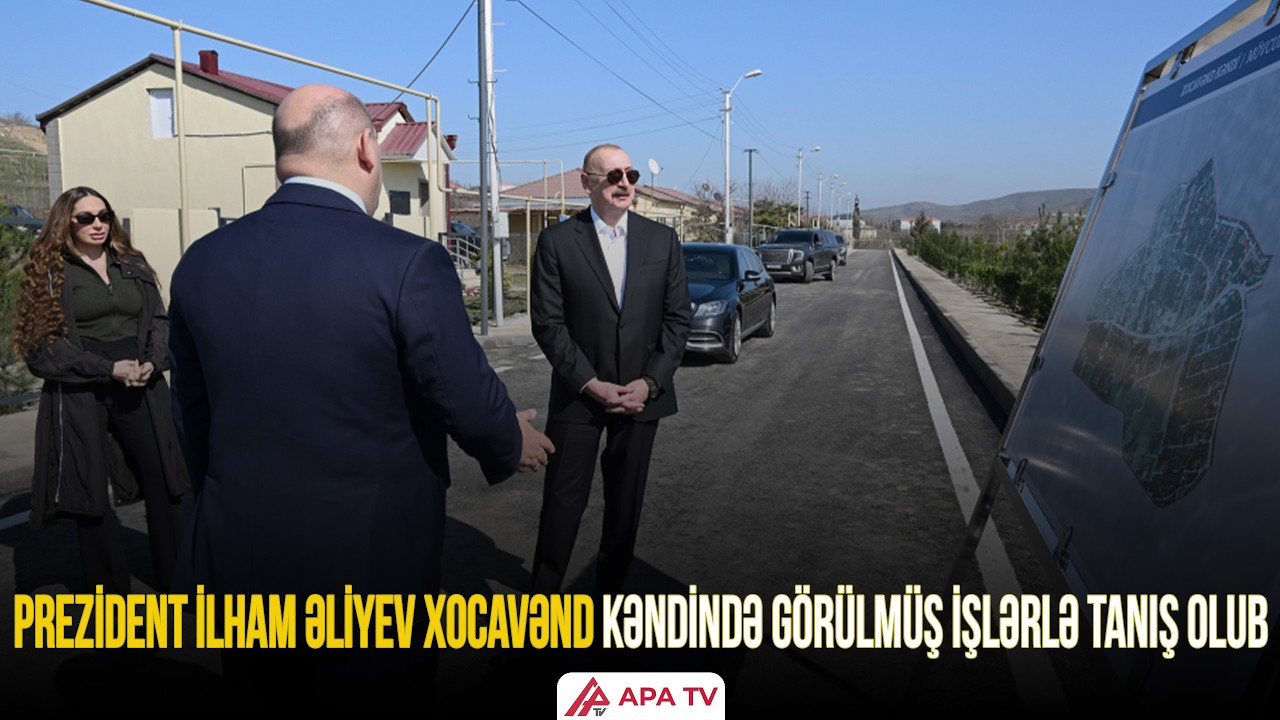 Prezident Xocavənd kənd sakininin evində qonaq oldu | APA TV
