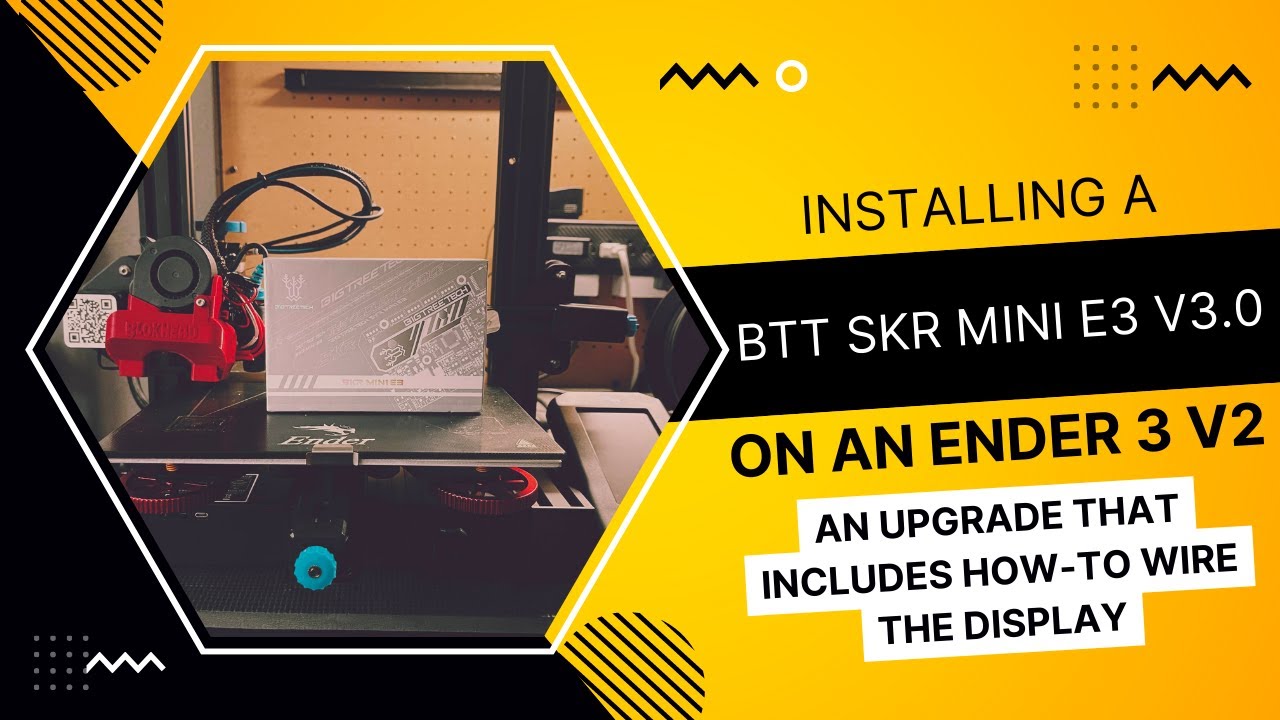 Установка BTT SKR Mini e3 v3.0 на Ender 3 v2: включая инструкцию по подключению дисплея