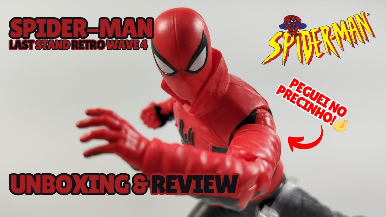 HOMEM ARANHA (Last Stand) MARVEL LEGENDS Retro Wave 4 UNBOXING & REVIEW Pt/Br