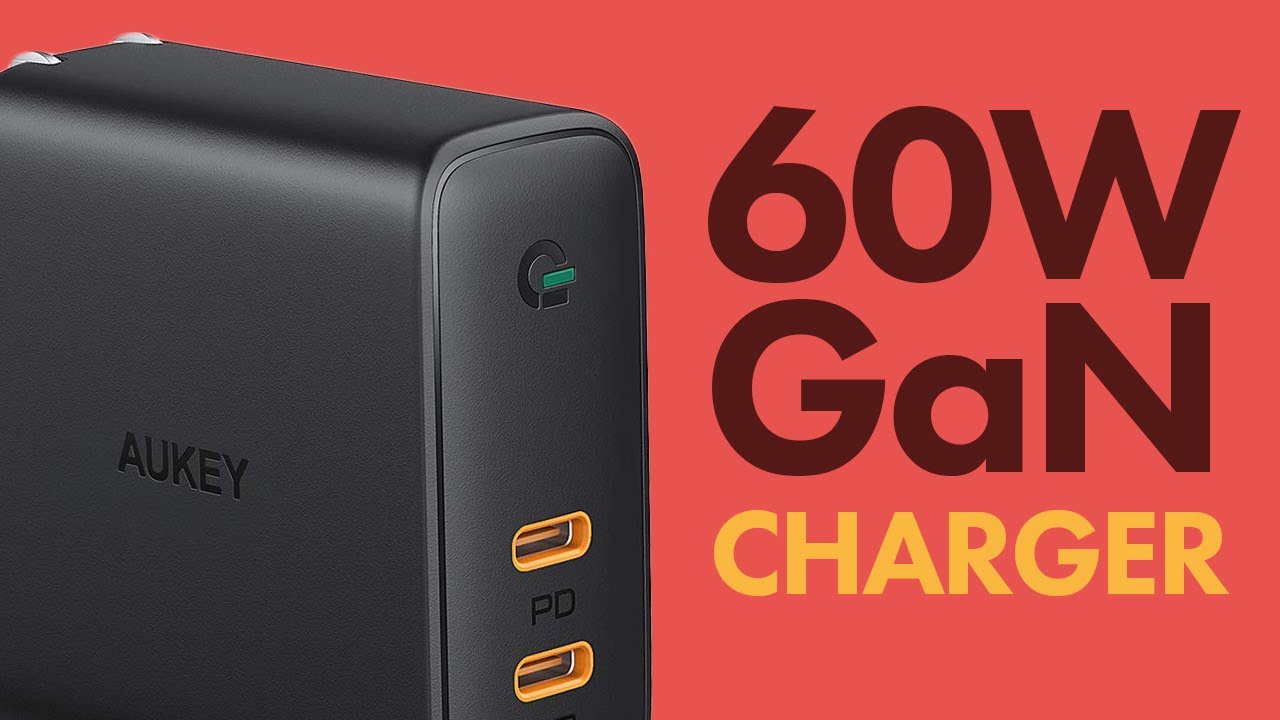 Dual Port 60w USB-C PD GaN Charger | Aukey 60watt Power Delivery Charger Review
