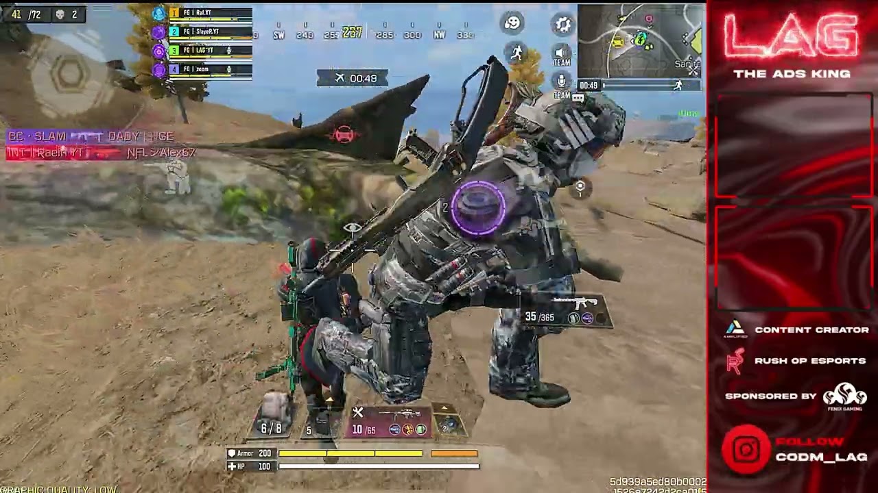 22 Kills With Lotex Kingraf Slyer LAG Codm Tournament With FG Team Call Of Duty Mobile #codmobile