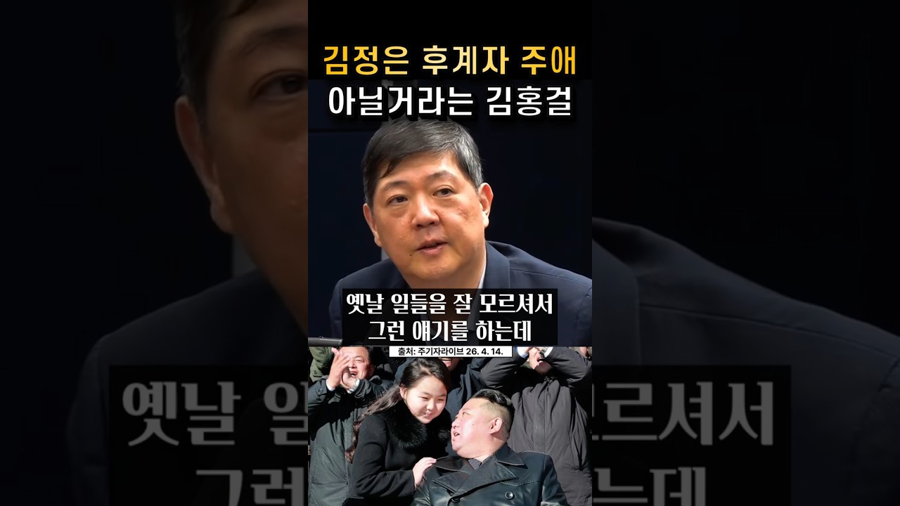 김정은 후계자 김주애 아닐거라는 김홍걸