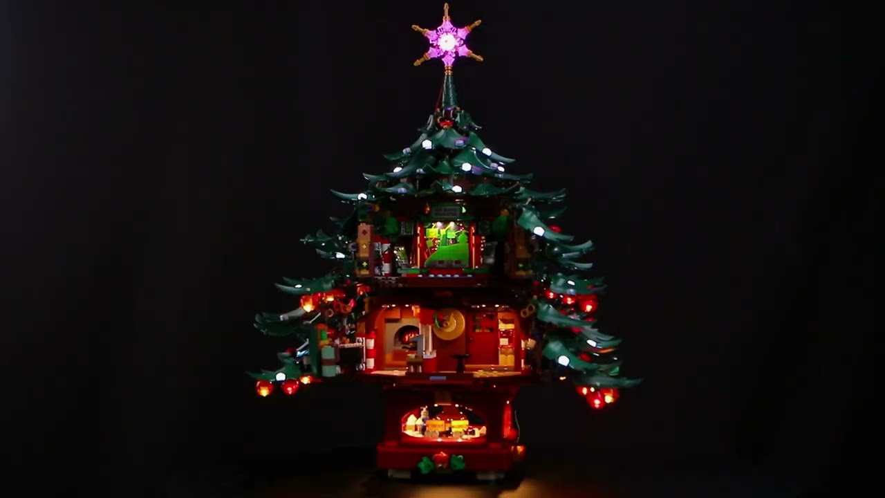 BrickBling Light Kit for LEGO Icons Family Christmas Tree 41843