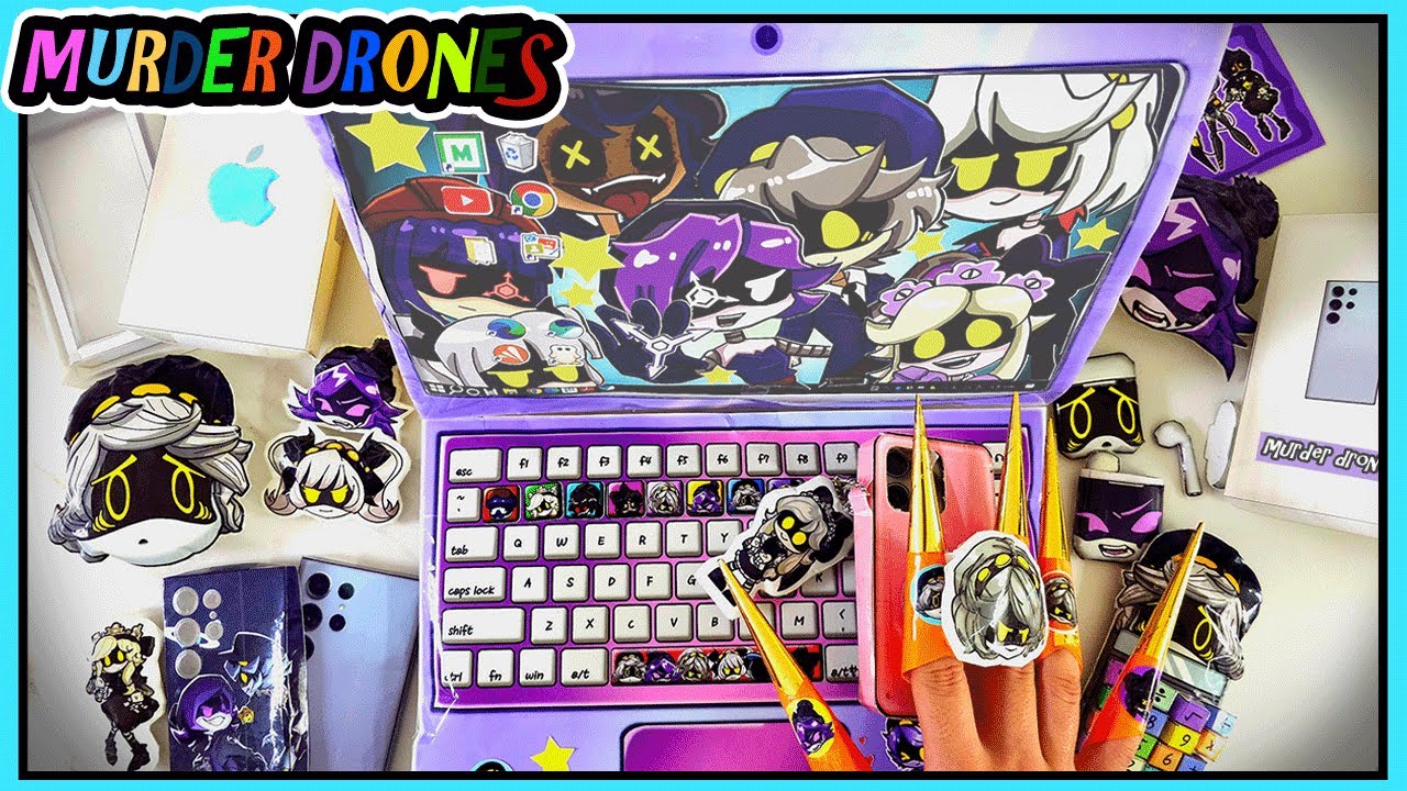 [☆paperdiy ☆] Muder Drones DIY sticker book/  머더드론 게임북