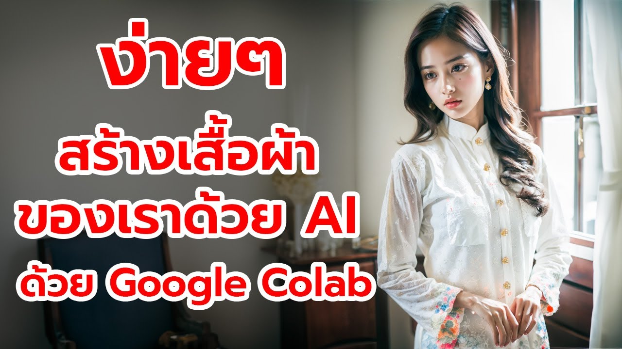 แนะนำวิธีการเทรน Lora เสื้อผ้าด้วย Google colab ง่ายๆด้วย AI