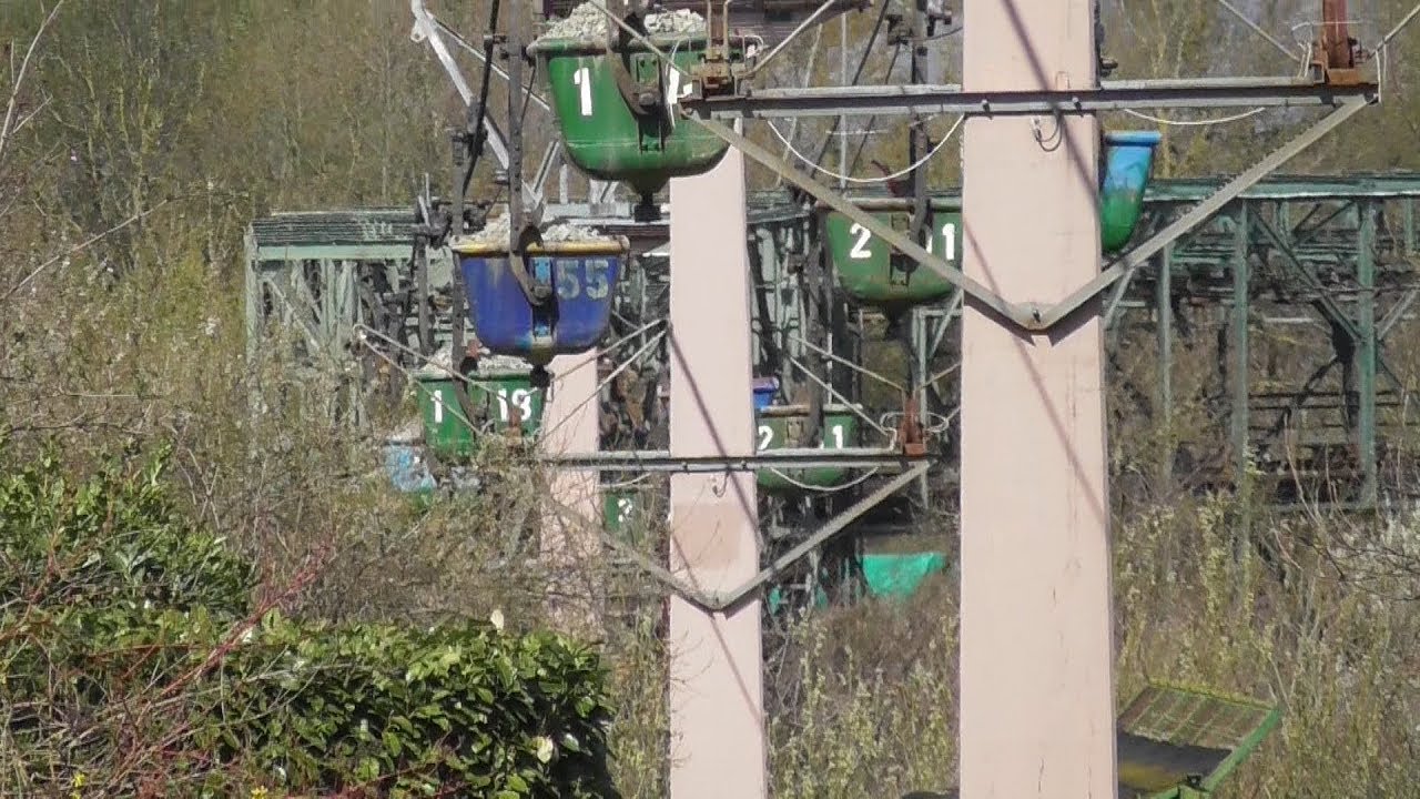 Ropeway of HeidelbergCement AG between Nussloch and Leimen