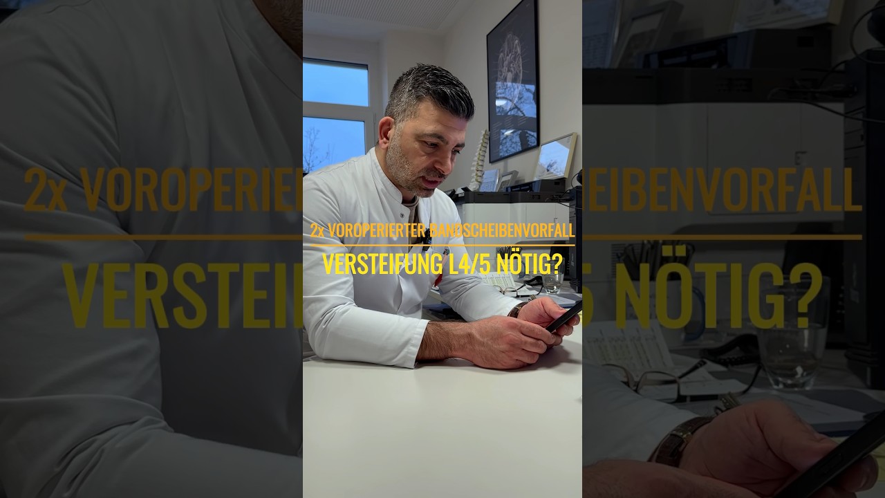 Der nun dritteBandscheibenvorfall L4/5(2xoperiert)Versteifung? #bandscheibenvorfall #spinespecialist