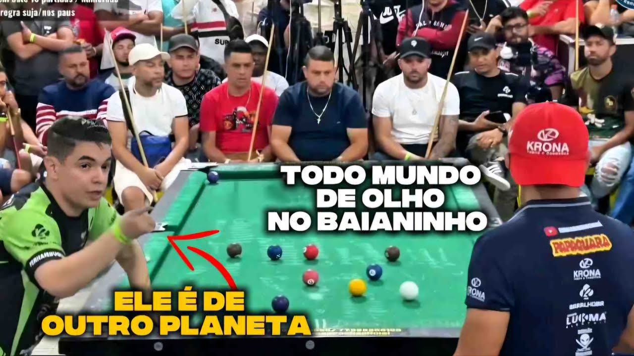 BAIANINHO IMPRESSIONOU TODO MUNDO, PERNAMBUQUINHO NAO ACREDITA 😱🎱