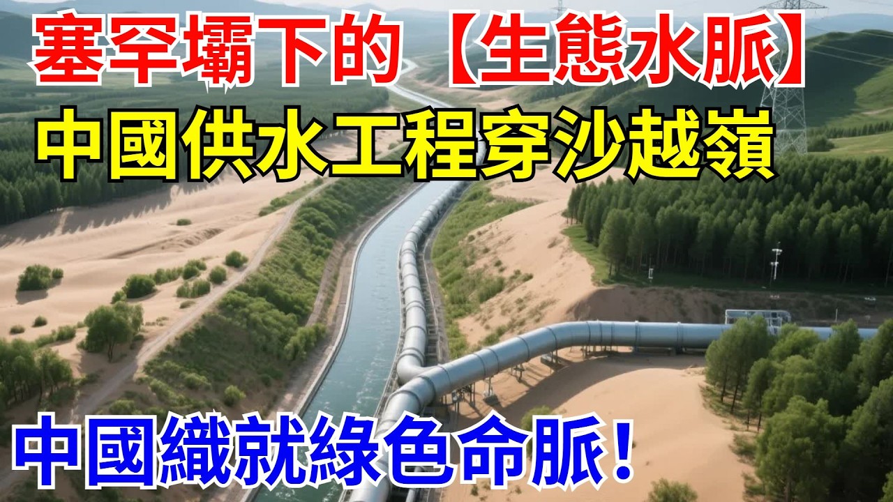 塞罕壩下的“生態水脈”！中國供水工程穿沙越嶺，中國織就“綠色命脈”！【山河話事】#大國工程 #科普 #水利工程 #中國
