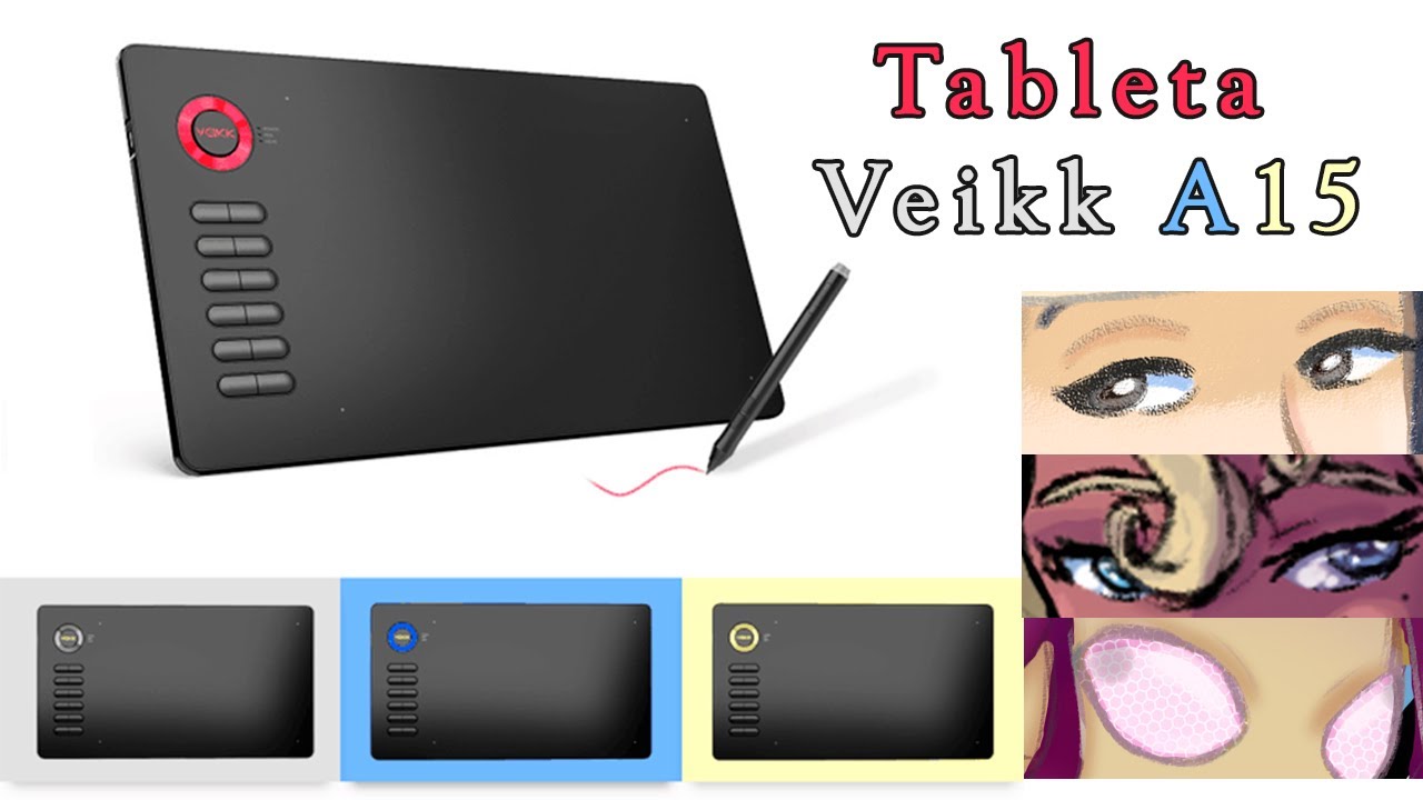 Review Veikk A15 / Unboxing, review & speedpaints