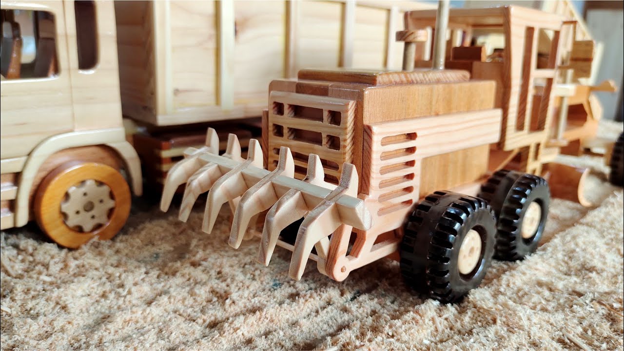ATTACHMENT CATERPILLAR ROAD GRADER DIY wooden toys