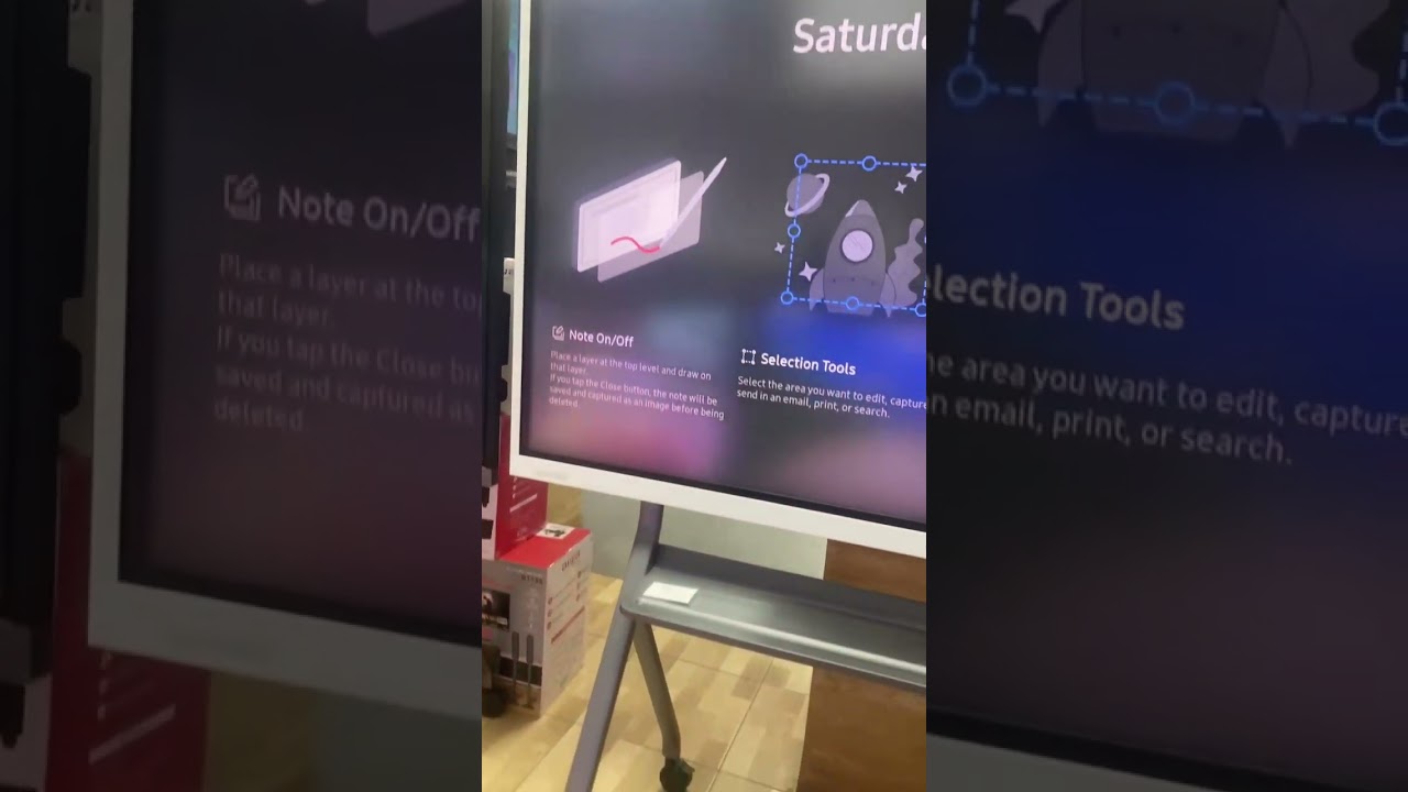 SAMSUNG INTERACTIVE TOUCH SCREEN TV 4K. SIZE: 65